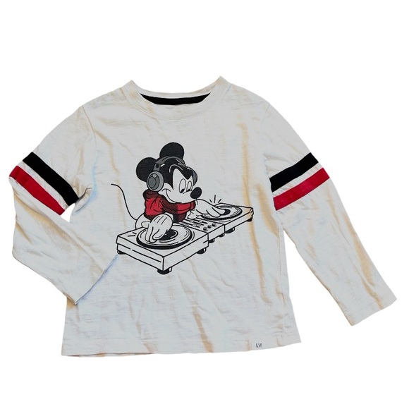 Gap Mickey Mouse Disney Long Sleeves T Shirts Size 4T & Gap Orange T Shirt - Picture 3 of 12